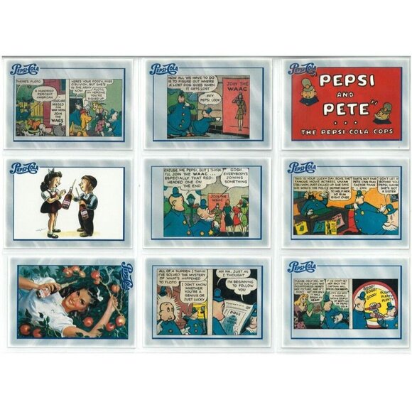 PEPSI-COLA SERIES 1 (Dart 1994) COMPLETE 100-CARD TRADING CARD SET - Picture 4 of 13